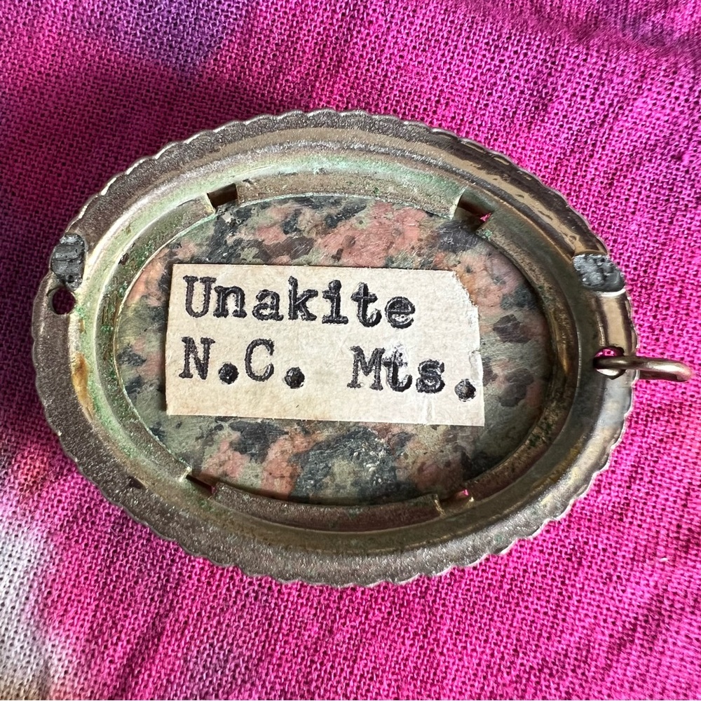 Unakite Large Pendant - Picture 2 of 5